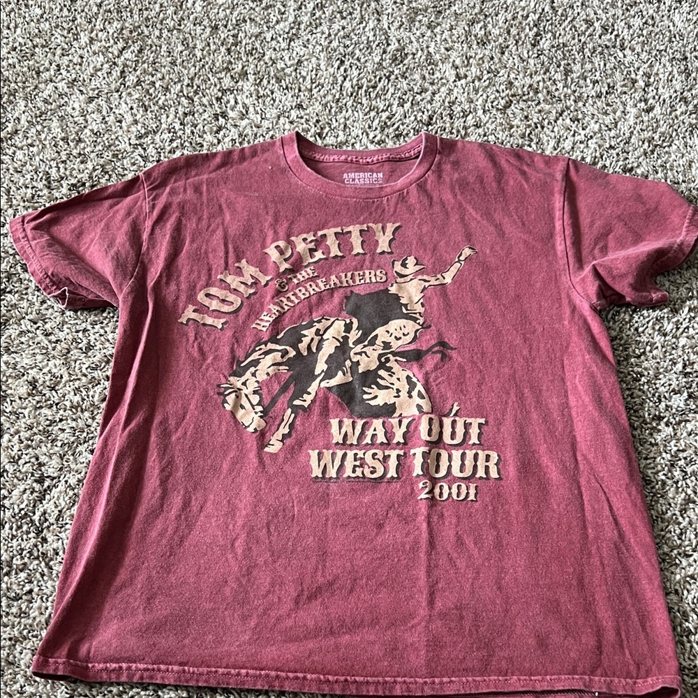 Tom Petty Graphic T-Shirt - Red